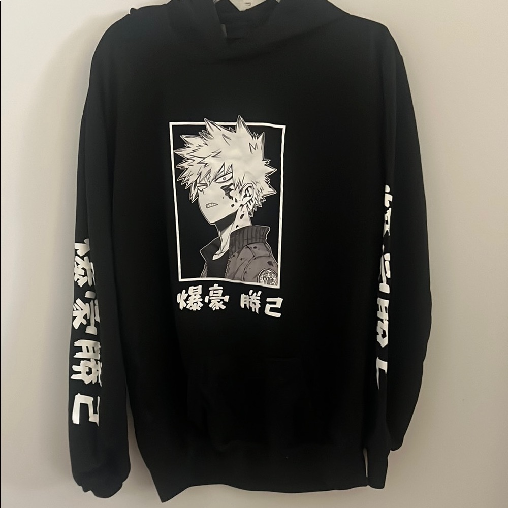 Black Graphic Hoodie